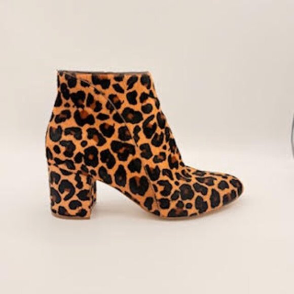 INC International Concepts Leopard Print Block Heel Ankle Boots – Size 10M - Picture 8 of 13